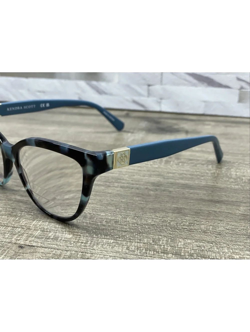 Kendra Scott Phantos Cat Eye Blue Tortoise Eyeglasses Frames KE2607 54/16/40